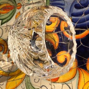 Crystal dish/single cigar/cigarette tray